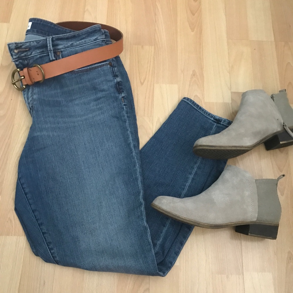 Loft high waisted skinny ankle jeans