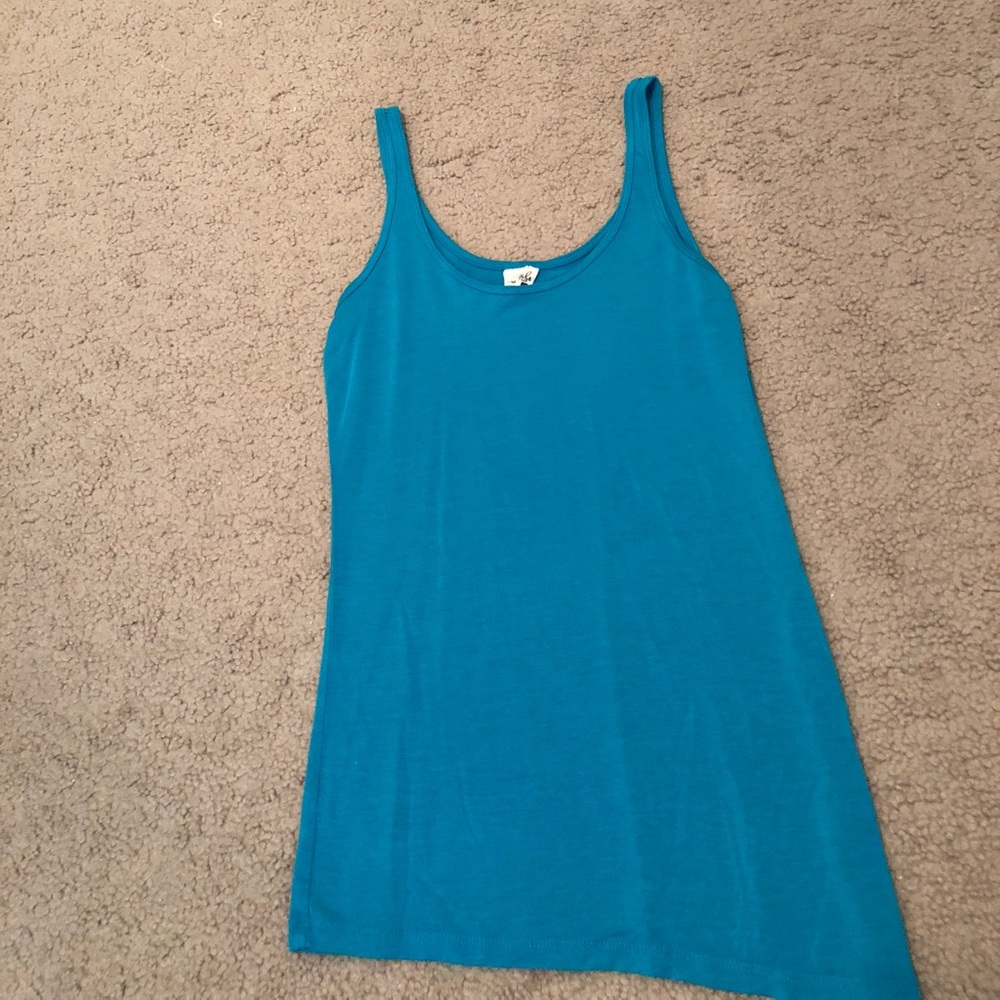 super cute Full Tilt teal tank top