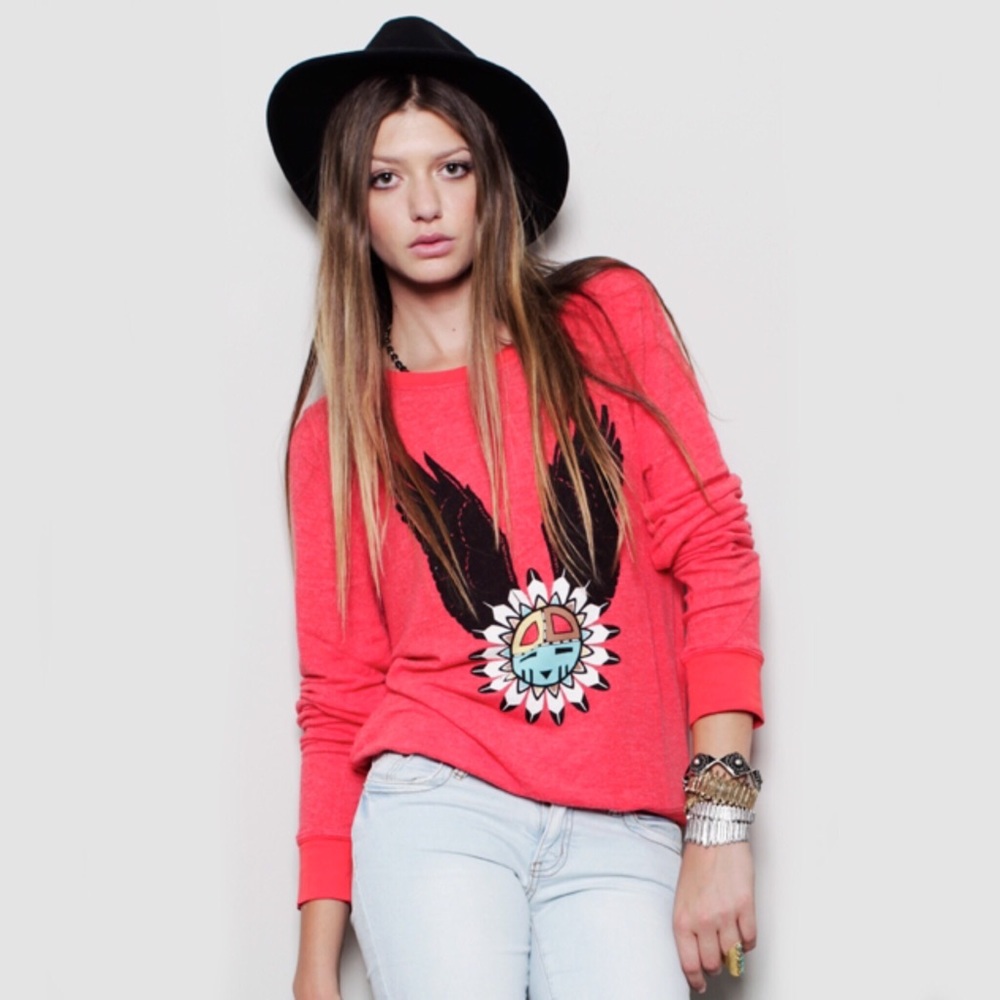 Wildfox Eagle Dream Baggy Beach Jumper