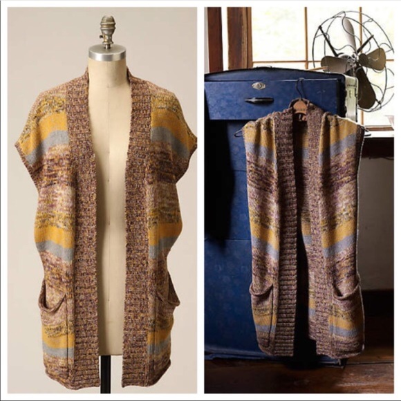 Anthropologie Tops - 🎉HP🎉 Anthro Sparrow Long Oversized Sweater Vest