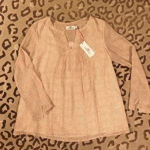 Vineyard Vines Dot Pintuck Top size S NWT