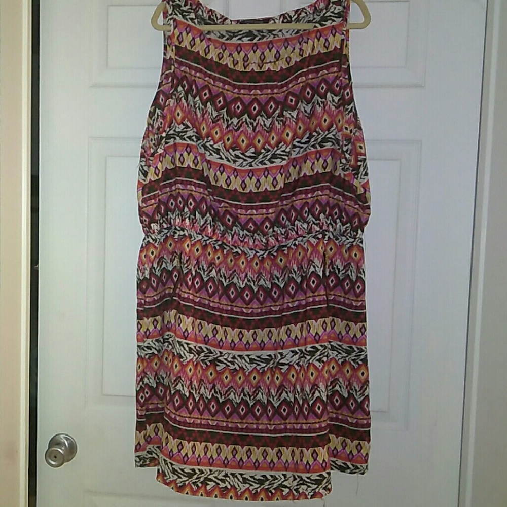 Tribal print mini dress