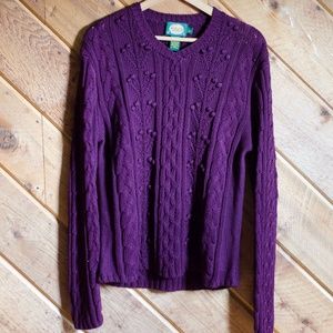 Cabela's Spun Silk & Cotton Knit Sweater