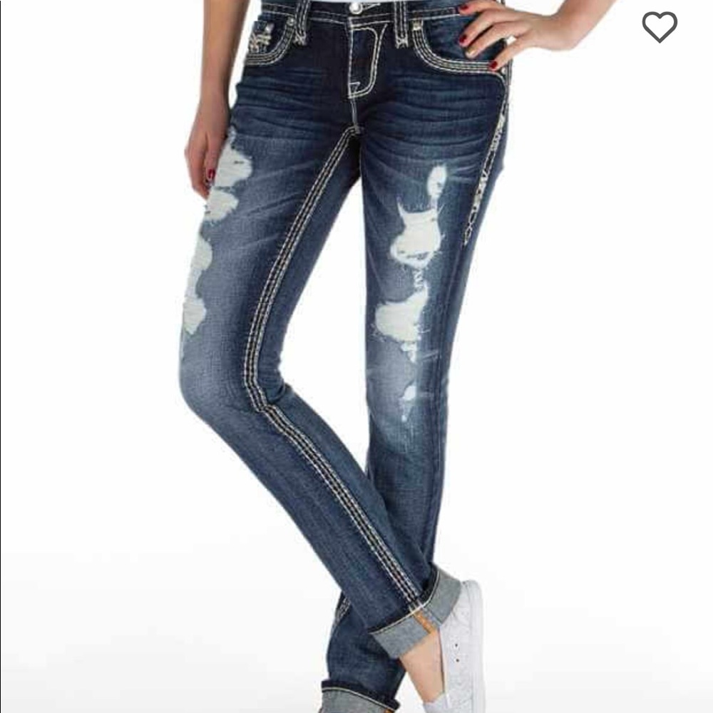 Rock Revival NWOT distressed straight leg