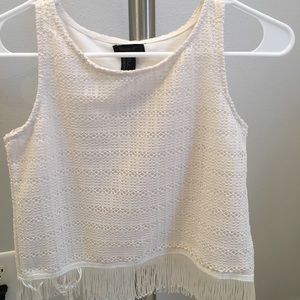 Forever 21 Girls Fringed Tank