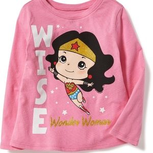 pink wonder woman tee girls