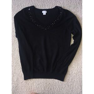 SOLD: Black jeweled sweater