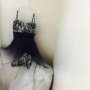 High/Low Maxi Prom Dress