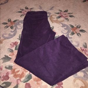 Wide leg corduroy pants