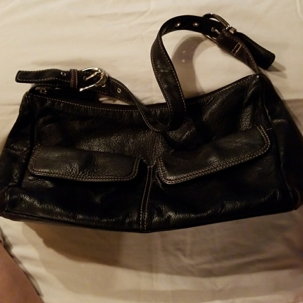 Stone Mountain buttery soft black leather purse