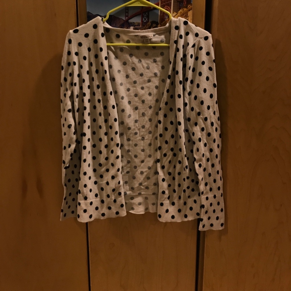 Polka dot cardigan