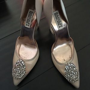 Badgley Mischka jewel toe heels
