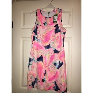 NWT Lilly Pulitzer Perla Laser Cut Shift Dress