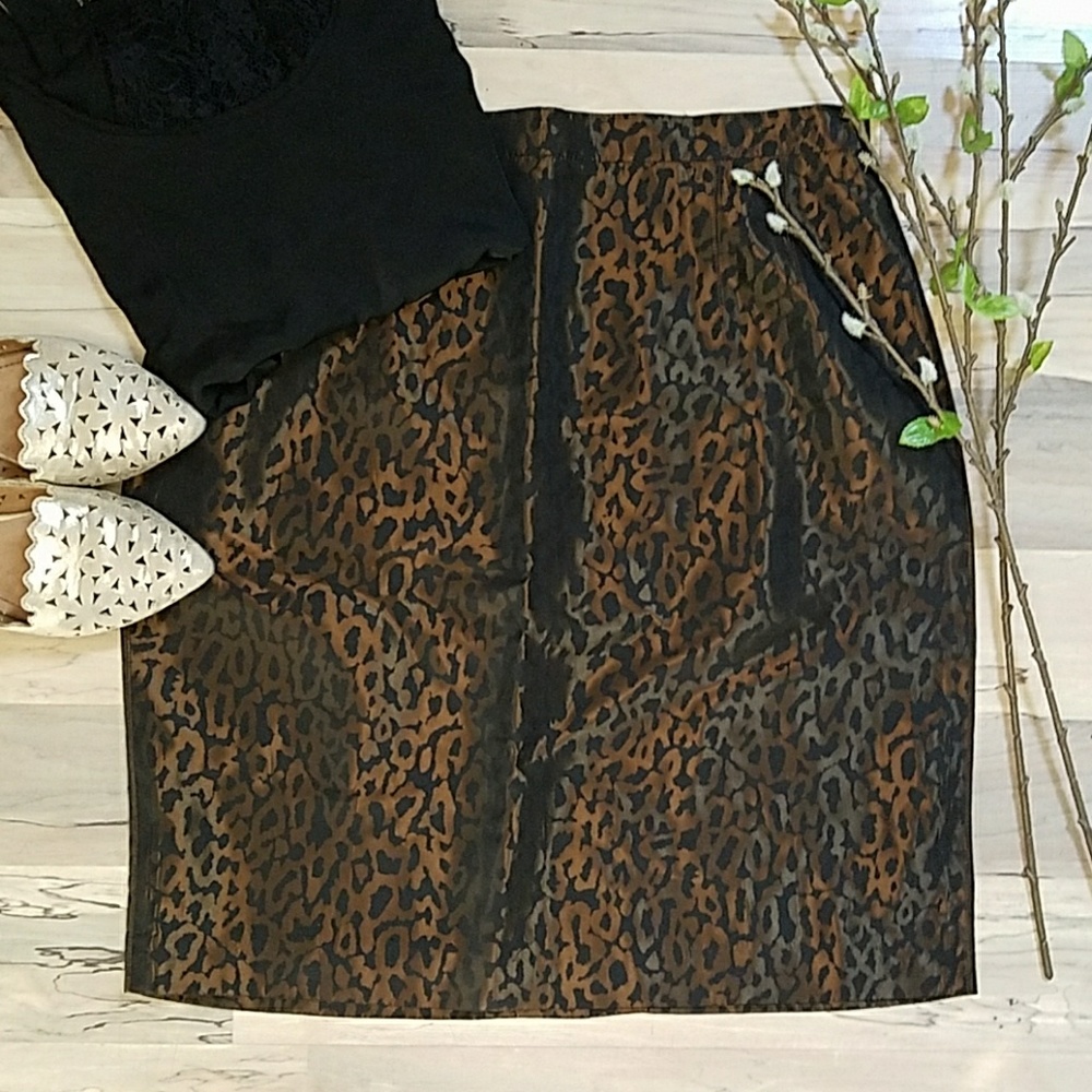 Cheetah Print Skirt