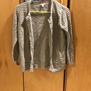 Grey waffle cardigan