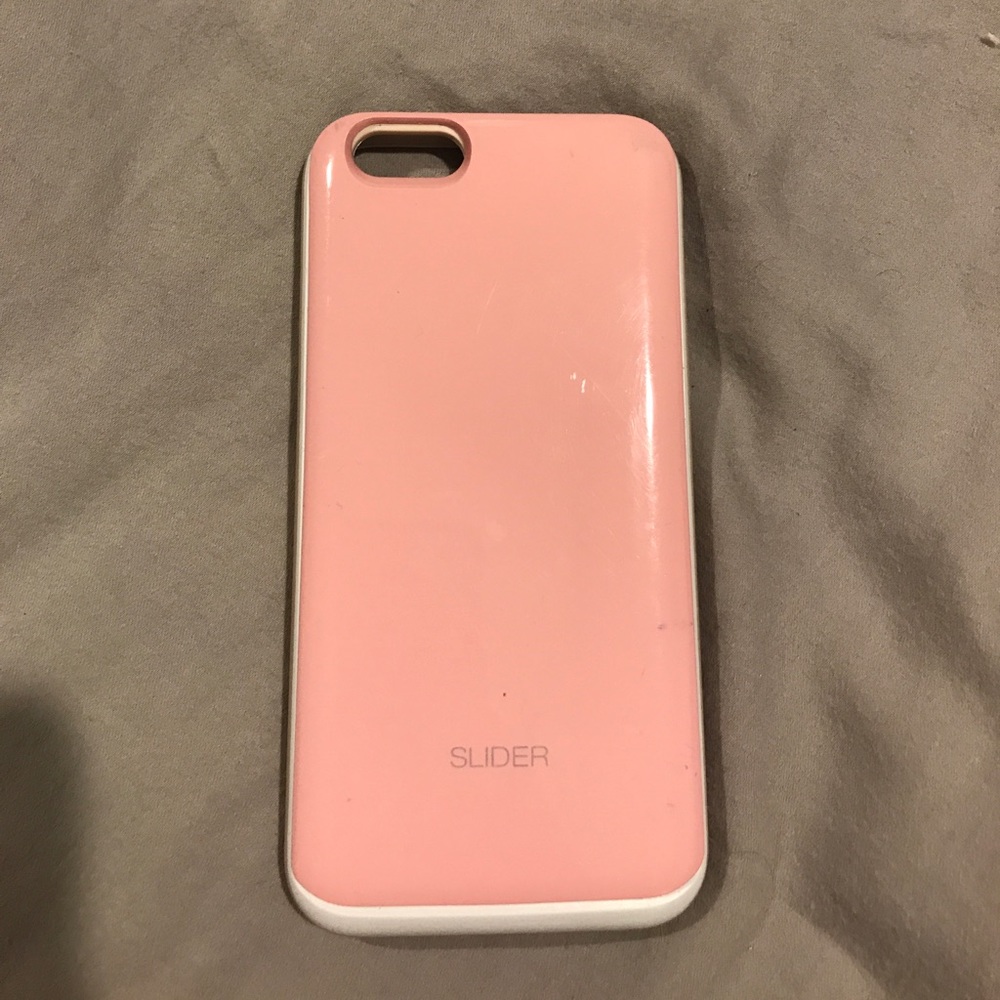 Iphone6 pink slider case