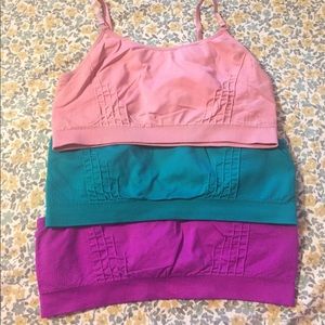Colorful sports bras!