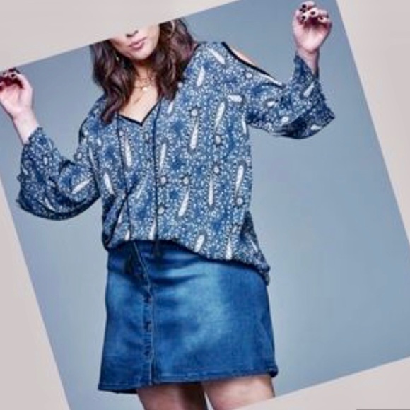 ⚡️ FLASH SALE⚡️Nanette Lepore Nippon Denim Skirt - Picture 1 of 8