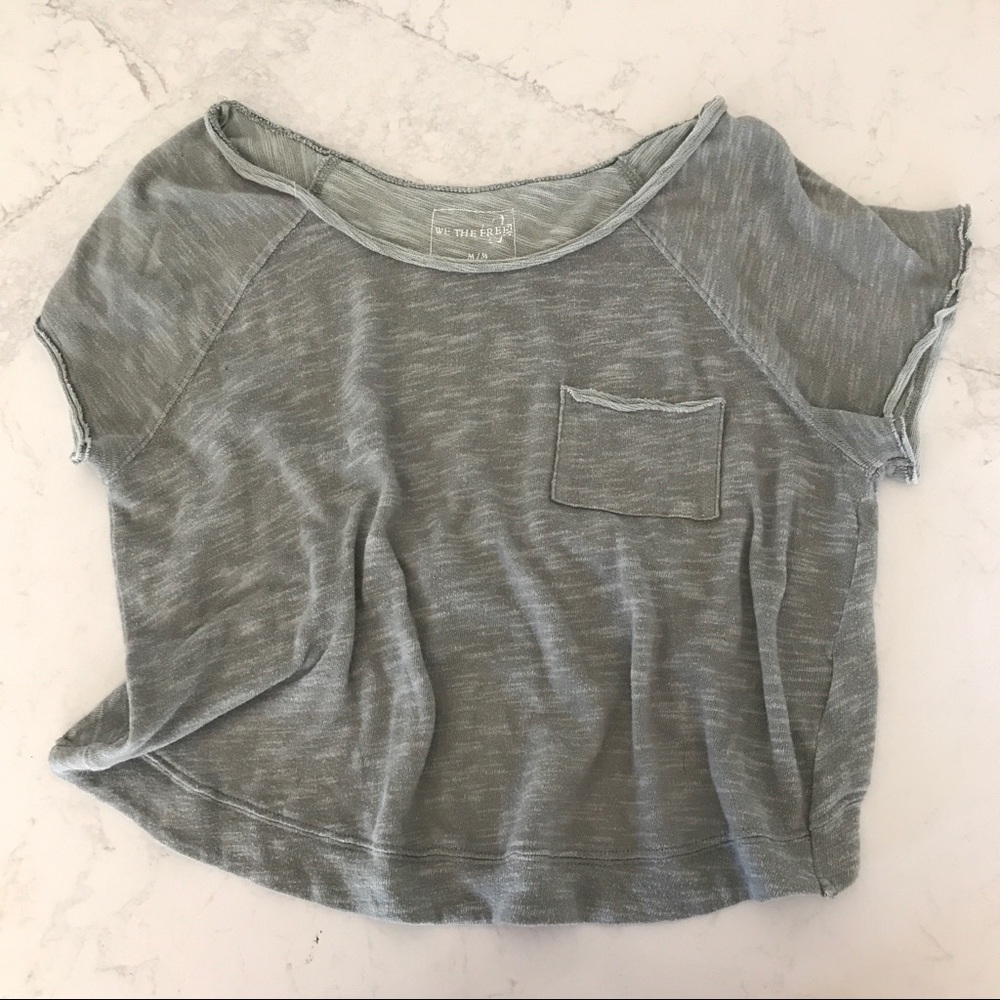 Free People Sage Crop Top