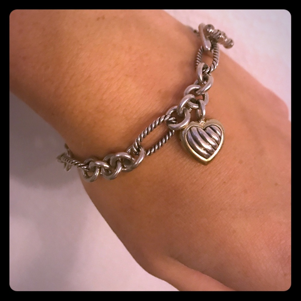 David Yurman Heart Charm Bracelet!
