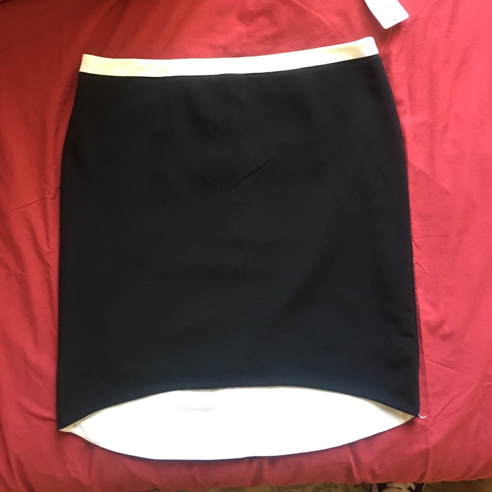 Black and White Hi- Lo skirt