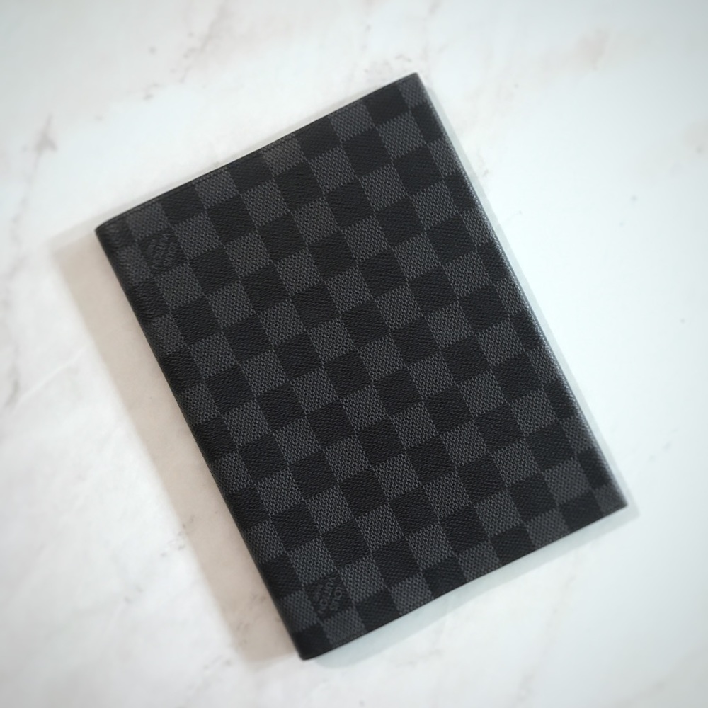 Used Louis Vuitton Damier Graphite Notebook Cover