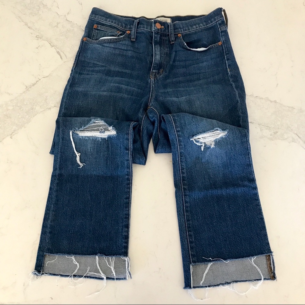 Madewell Destructed Hem Jeans