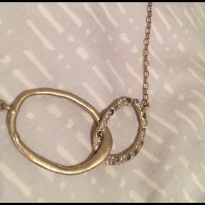 Unique interlocking double link Pave necklace