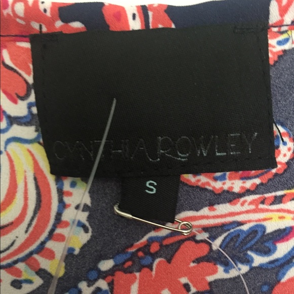 Cynthia Rowley Spaghetti Strap NEW Shirt Sz Small - Picture 2 of 6