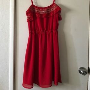 Small red dress