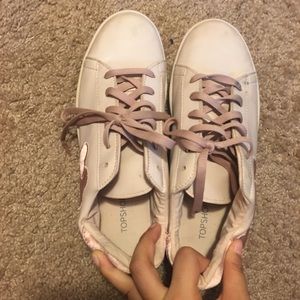 TopShop nude pink heart platforms