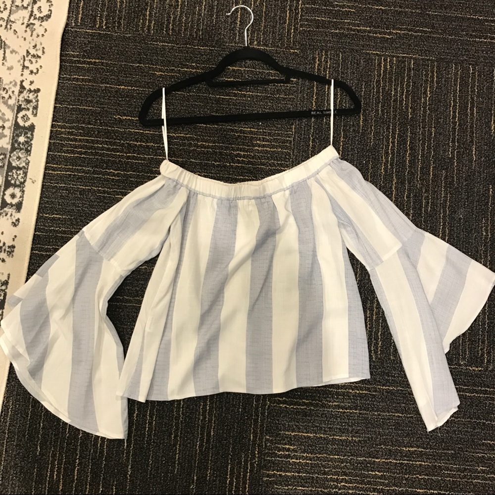 Striped Off-The-Shoulder Top