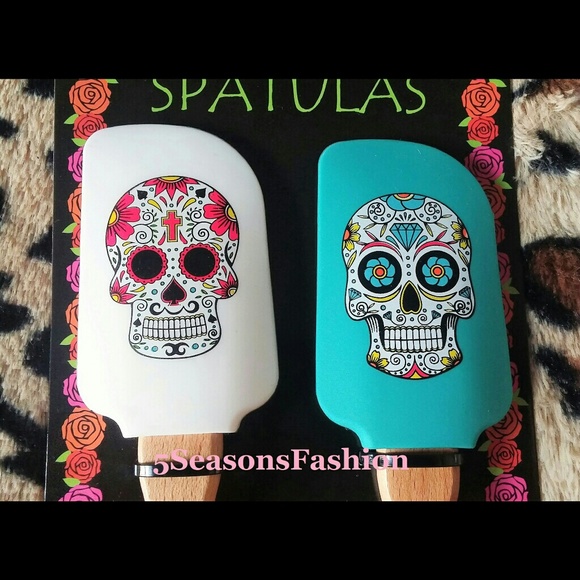 Other Sugar Skull Print Spatula Utencil Set Halloween Poshmark
