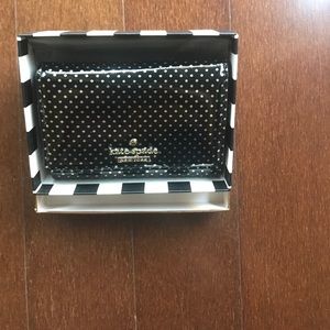 NWOT • Kate Spade polka dot Wallet w/ keychain