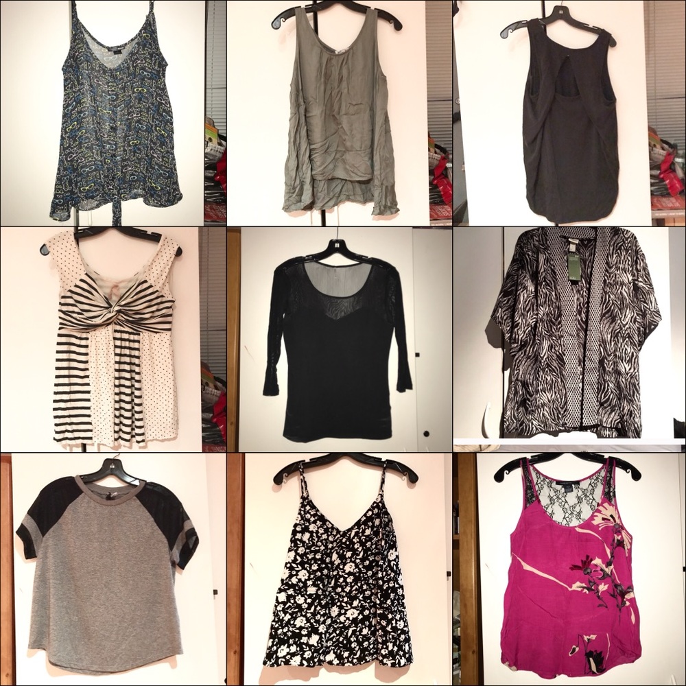 SOLD! Bundle of 10 tops and blouses, size M