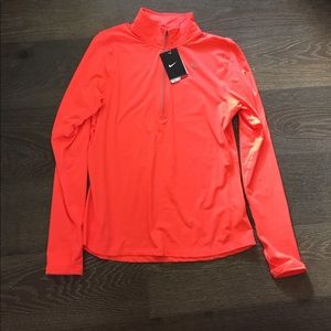 Orange Nike 3/4 zip