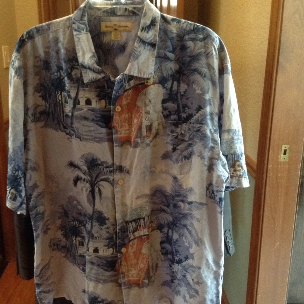 Tommy Bahama, Hawaiian shirt XL, 100% silk