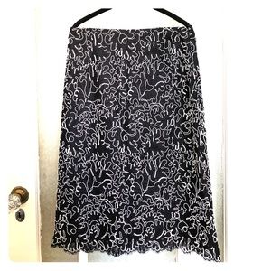 Michael Kors Collection Italian Lace Midi Skirt