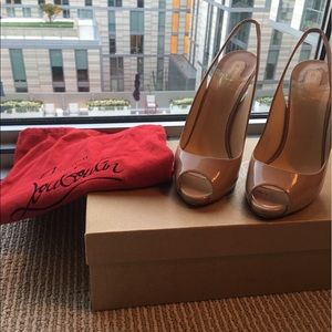 Christian Louboutin Peep Toe Pumps
