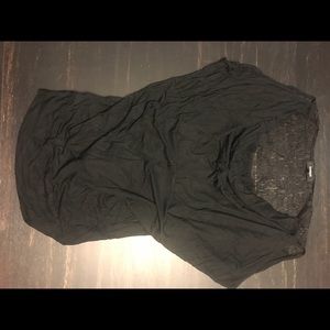 Express cowl neck with lace back details