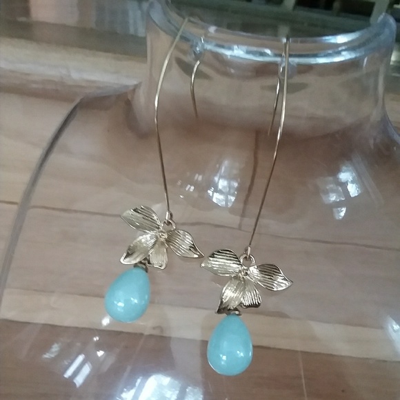 Gorgeous sky blue turquoise LOTUS PEACE flower gol - Picture 6 of 10