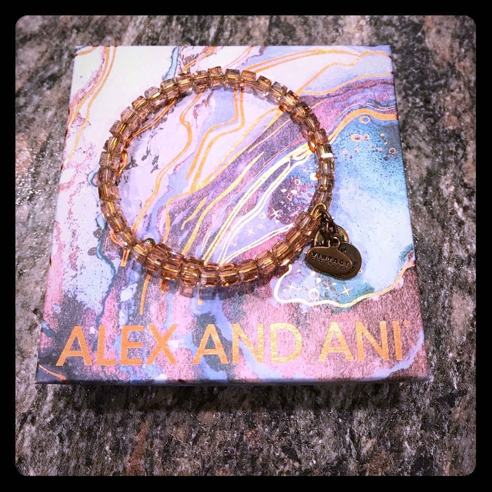 Alex and Ani Vintage sixty-six Crystal Bracelet