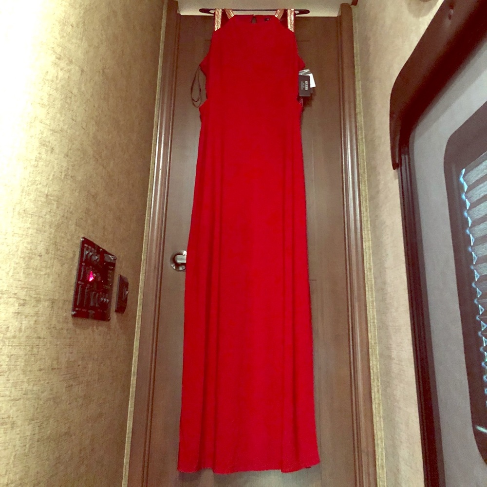 NWT Guess red evening gown maxi dress