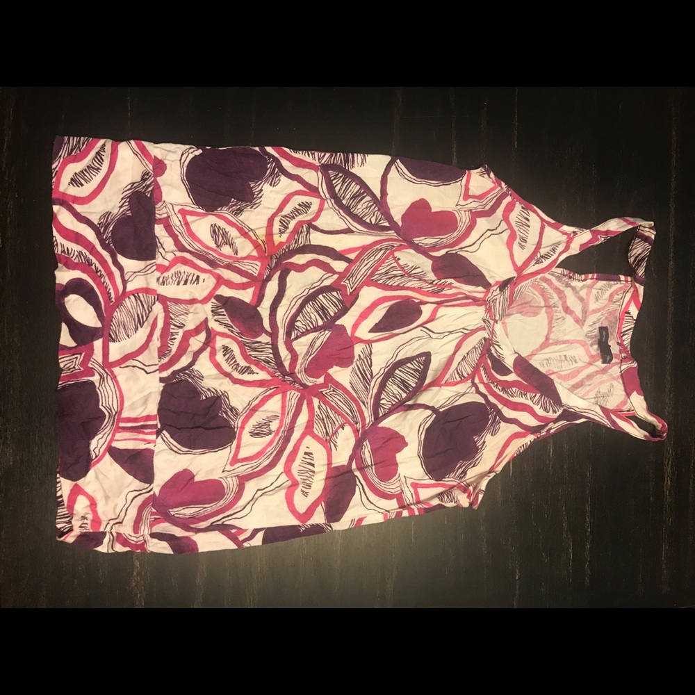 American Eagle tropical print v neck tank