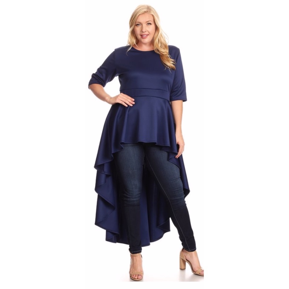 Hi lo peplum Blouse