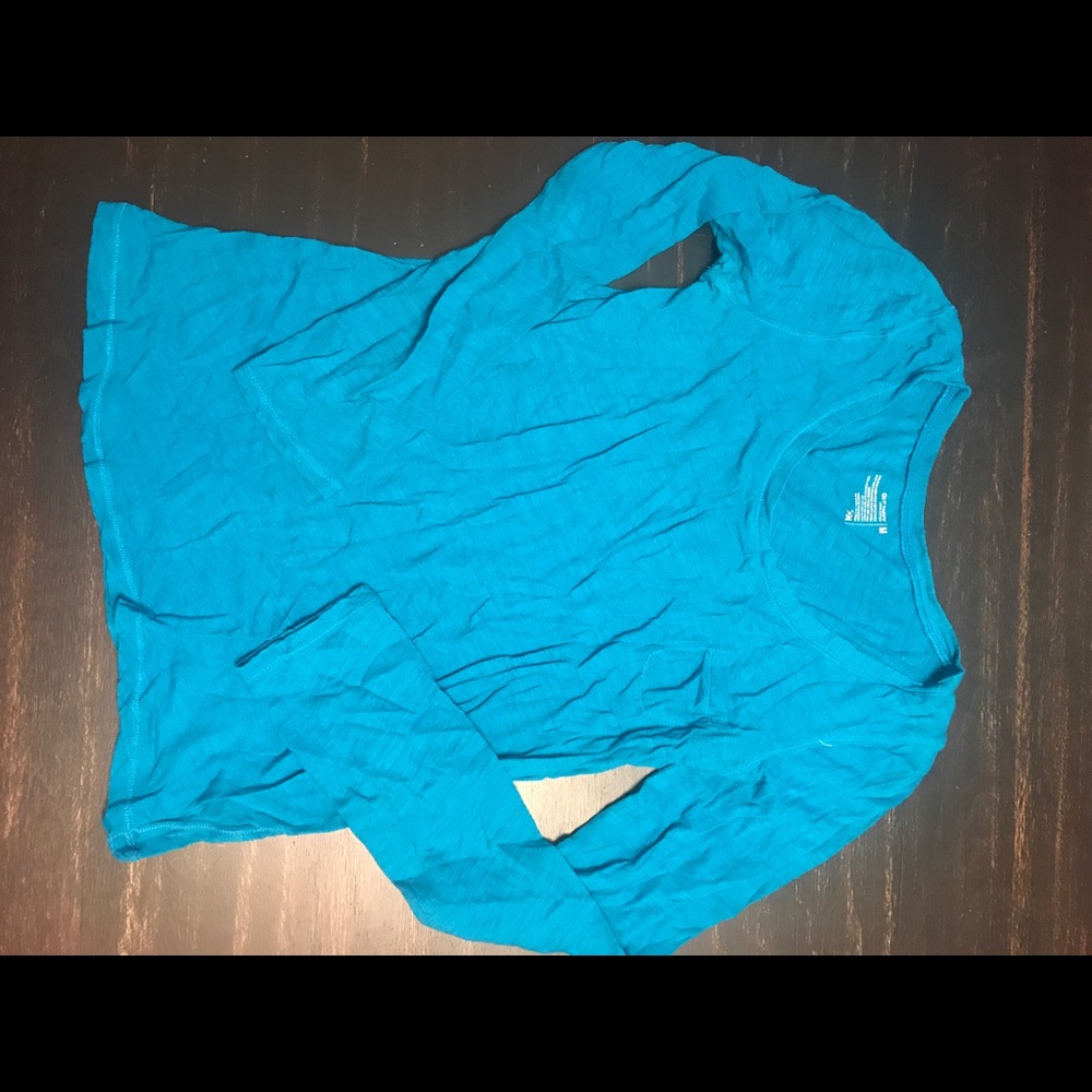 Old Navy long sleeve burn out tee