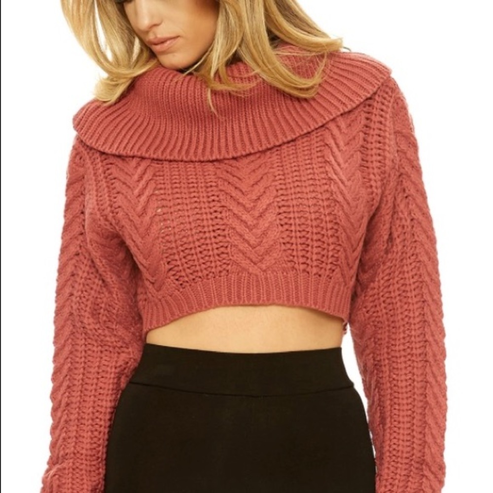 Cropped sweater (runs small)