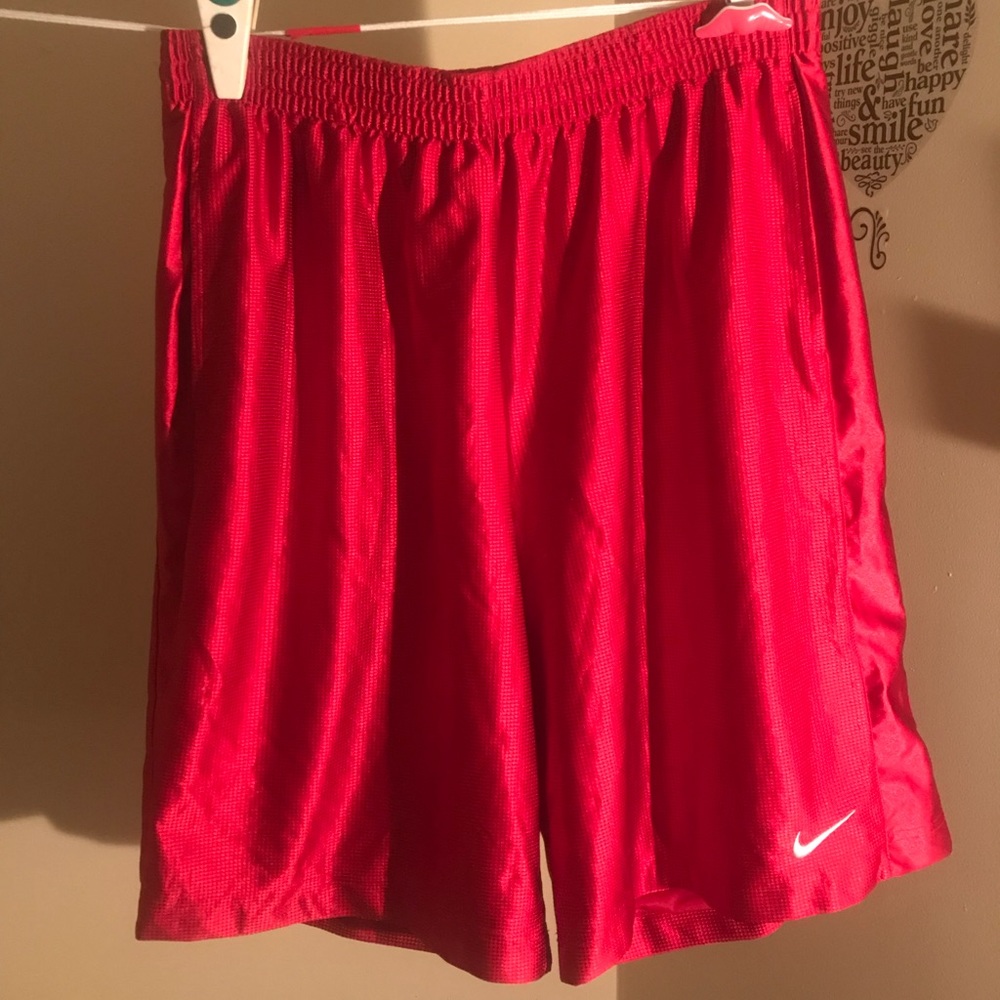 XXL Thick Nike brand red jersey shorts