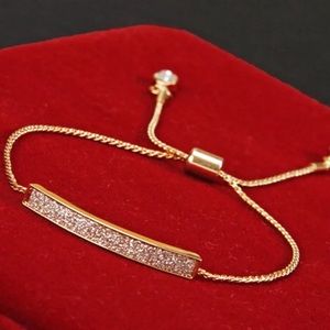 ALMOST GONE! Gold Crystal Bar Bracelet