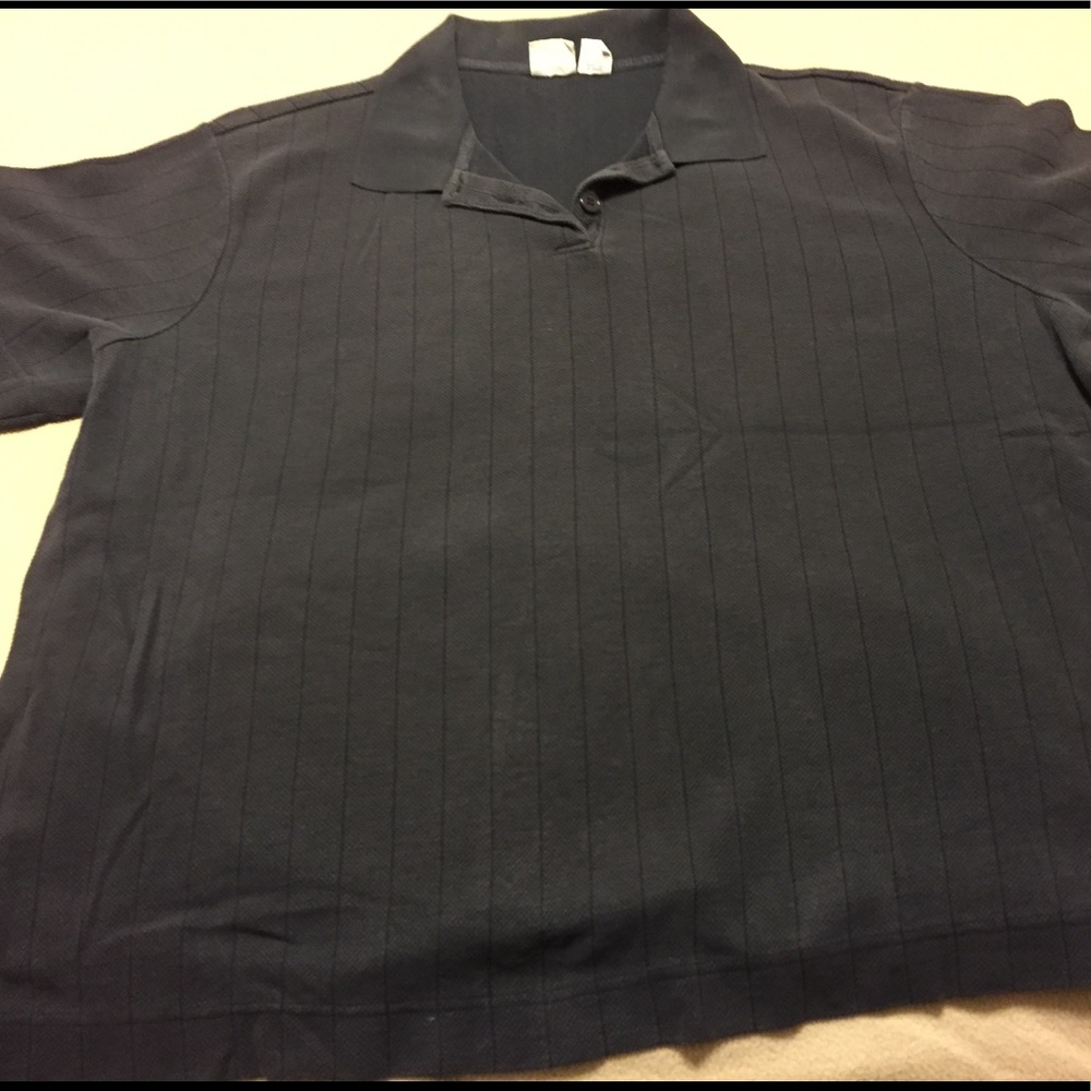 Blue polo style shirt